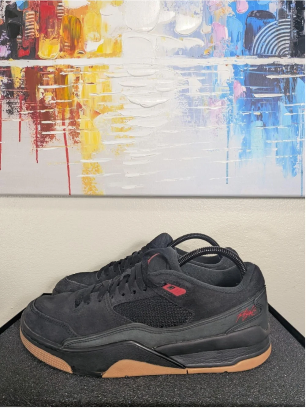 Jordan Shoes Mens Size 8.5 Black Suede Low Top Basketball Sneakers HF3255-001